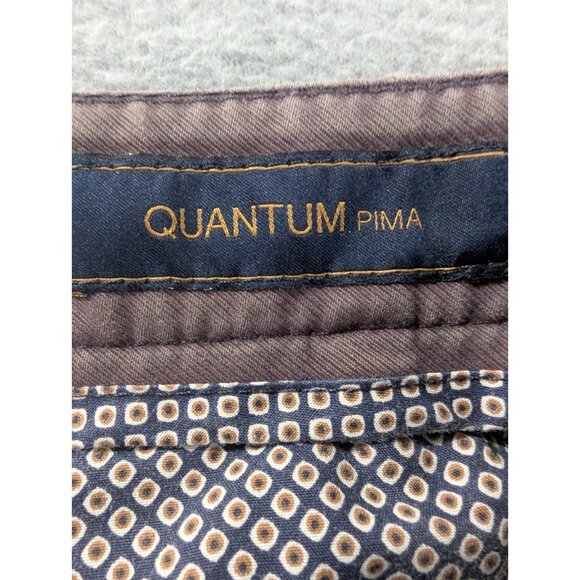 Brax Mens Pants Size 40x30 Grey Everest Quantum Pima Chino Flat Front Straight - Picture 12 of 13